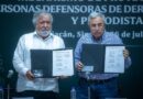 Rocha firma convenio para protección de Periodistas y Defensores de Derechos Humanos con Gobierno Federal
