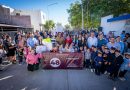 Juan De Dios Gámez Mendívil entrega la calle pavimentada número 48 en la colonia Progreso