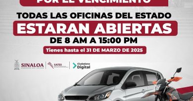 ¡No dejes pasar la oportunidad! El día lunes 17 de marzo estarán abiertas todas las oficinas de recaudación del estado de Sinaloa