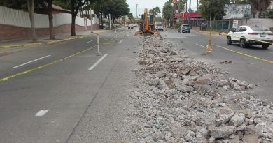 Construyen camellón de la Rosales y Rosendo G. Castro” en Los Mochis Sinaloa