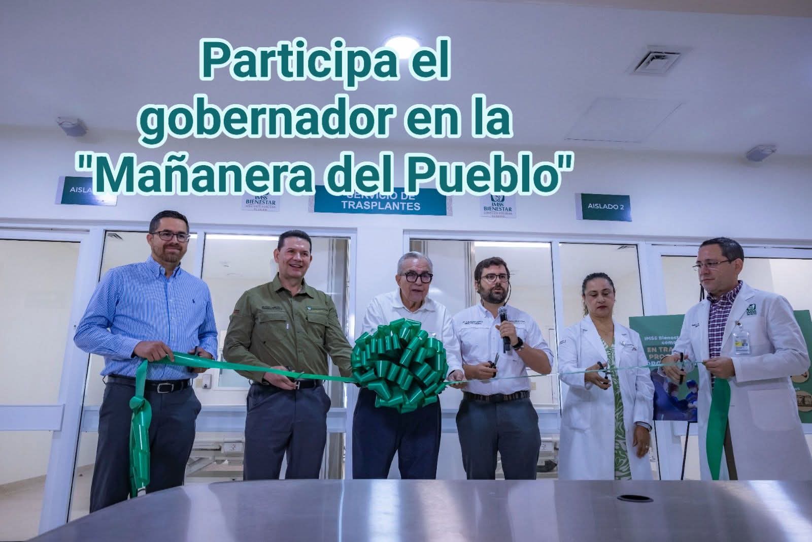 Rubén Rocha Moya y autoridades de IMSS Bienestar inauguran Unidad de Trasplantes en el HGC