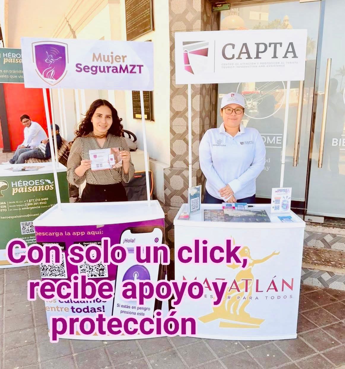 Con solo un click, protección y apoyo para la mujer